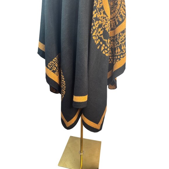 2/$30 NEW Boho Ruana Oversized Open Wrap Poncho Blanket Scarf - Picture 6 of 10